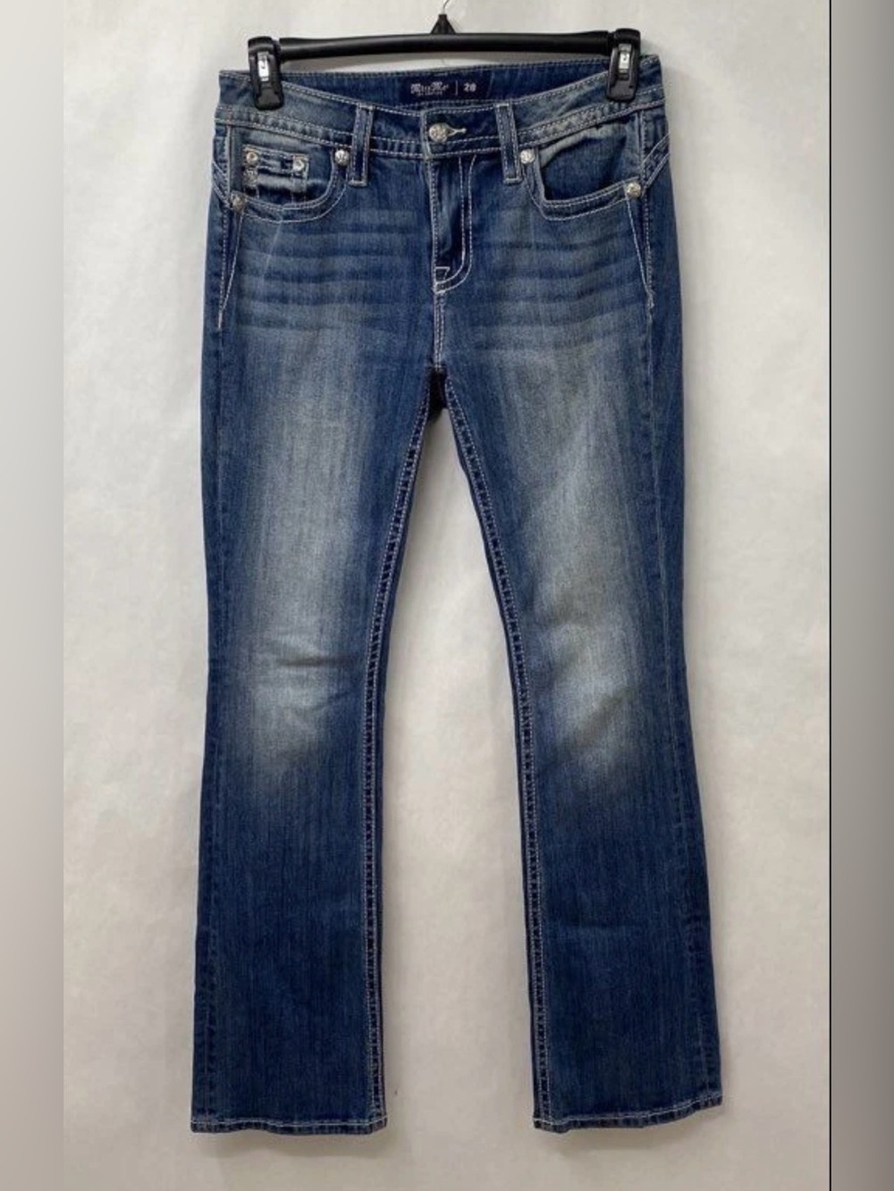 Miss Me Women's Boot Cut Jeans - Blue - Picture 3 of 10